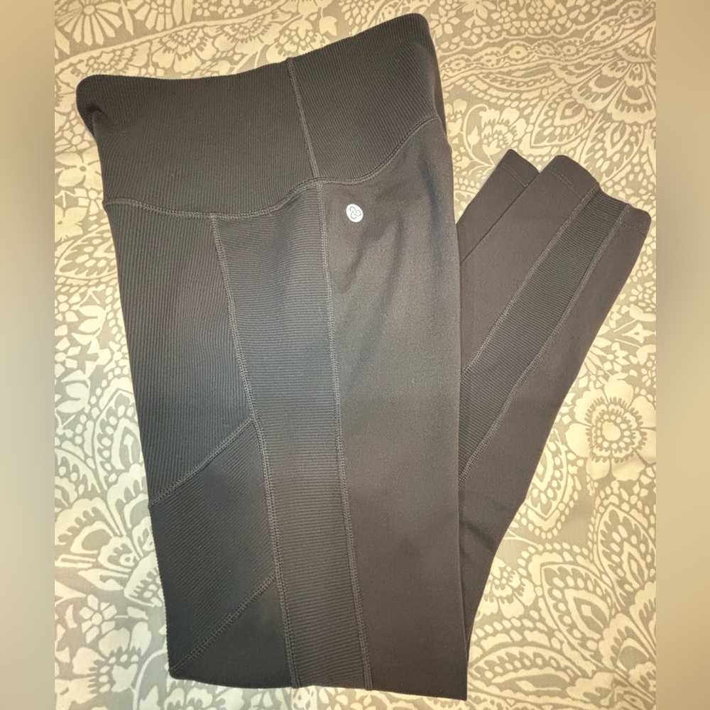 Zella charcoal gray leggings , size Small, EUC